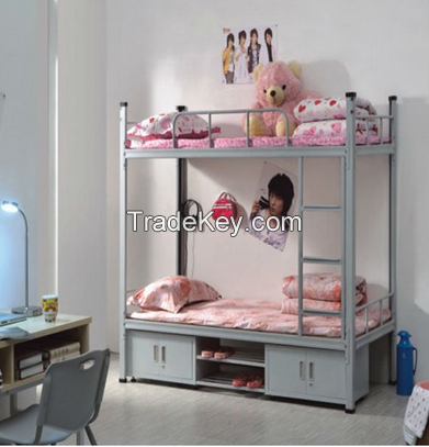 Dormitory Student Double Deck Bed/With Two Drawer Metal Bunk Bed