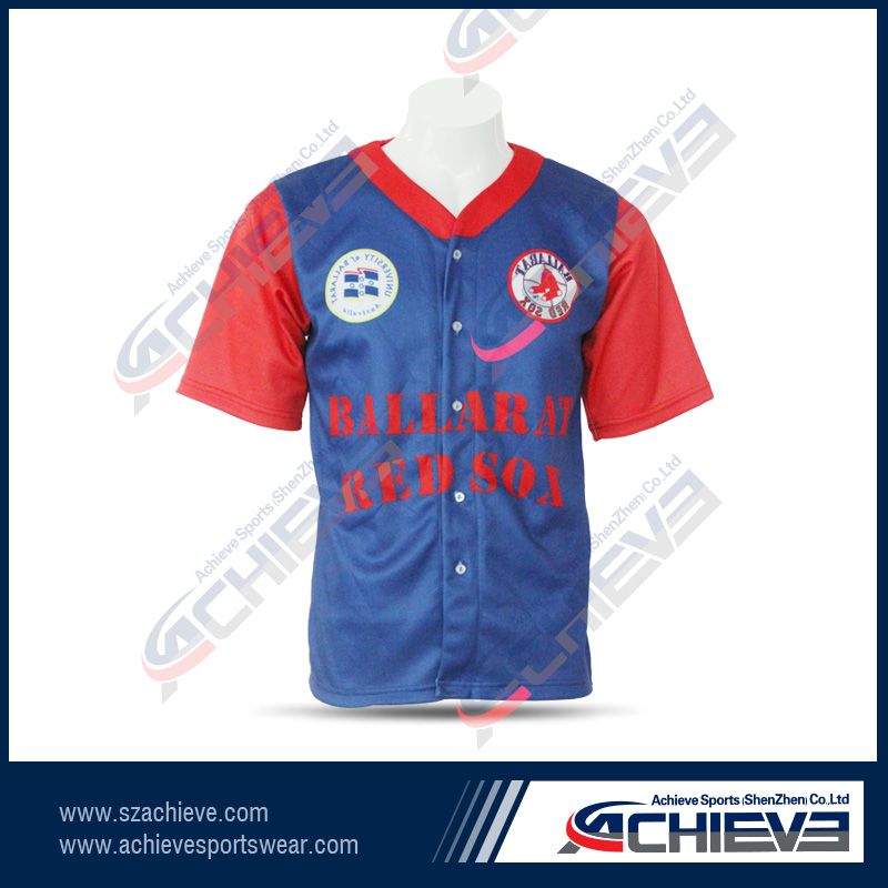 Wholesale custom sublimation baseball jerseys