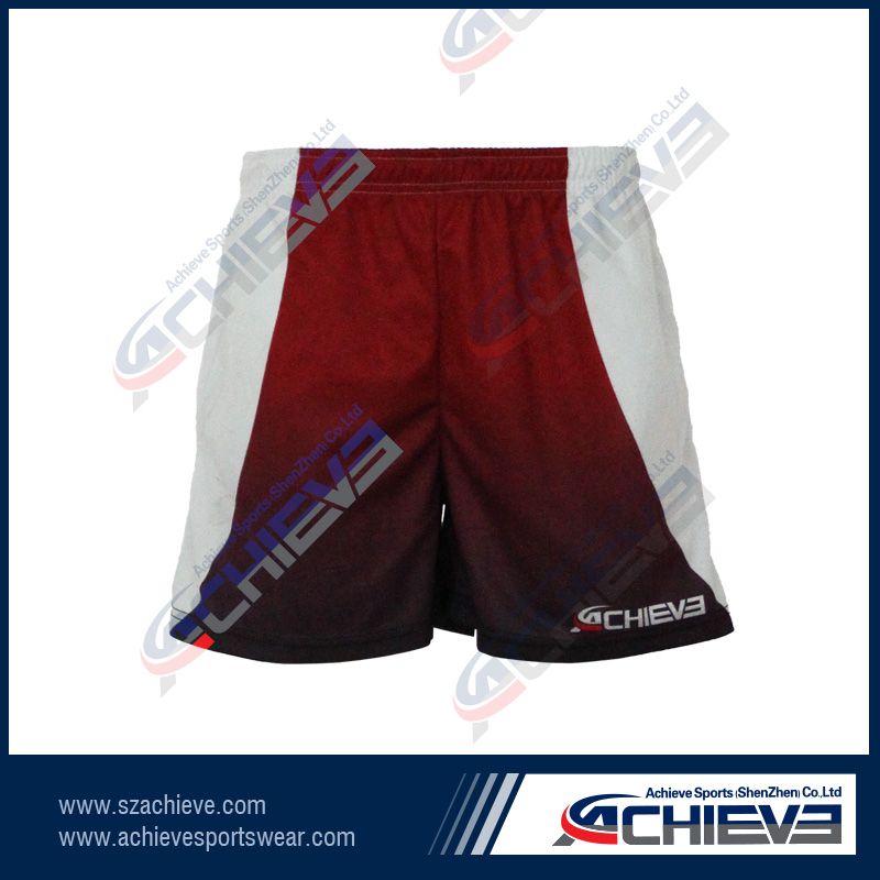 HOT!Digital high quality custom sublimation rugby shorts