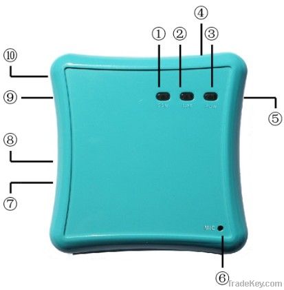 Waterproof Portable GPS Tracker, Can be Tracked in Building EV-606