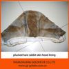 plucked rabbit skin hood lining