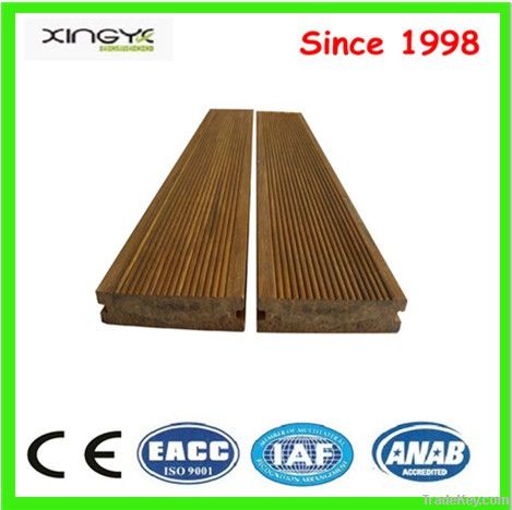 Light Carbonized Outdoor Bamboo Decking