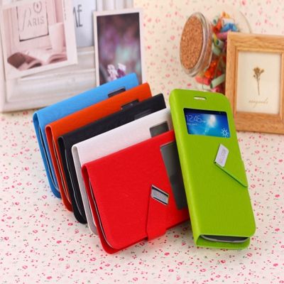 Stylish window leather case for i9190 with window