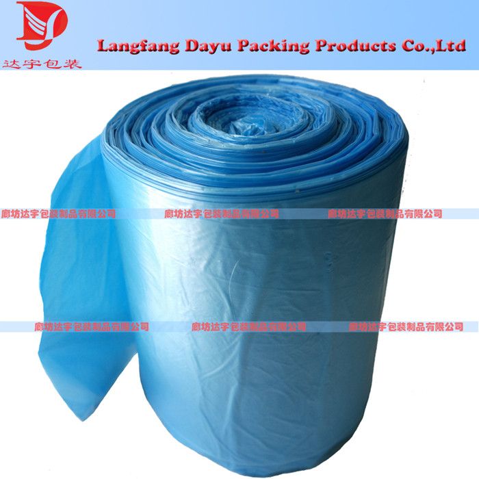 Household cleaning colored trash liner garbage bags