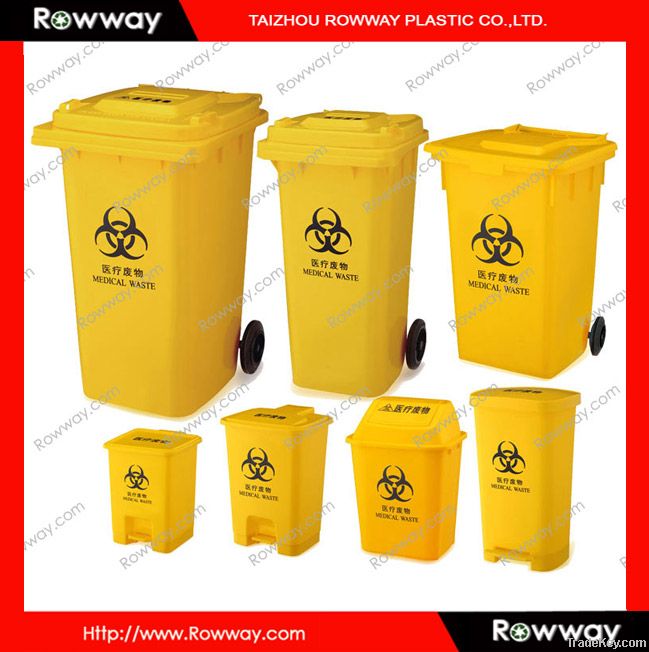 plastic garbage bin