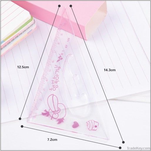 a ruler set for school students and drawing