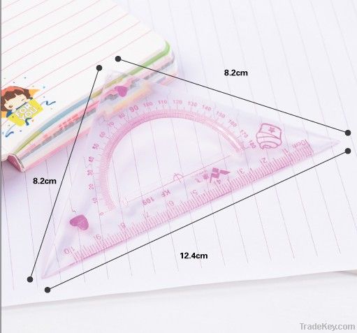 a ruler set for school students and drawing