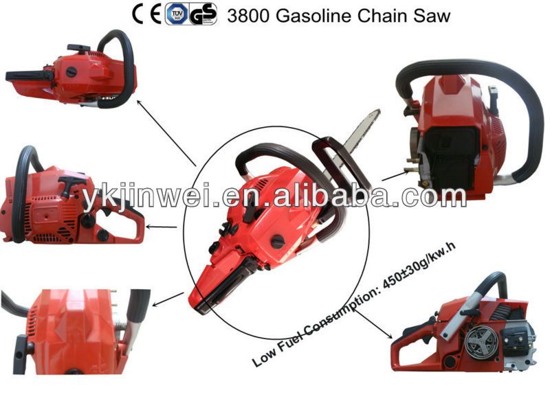 Hot sell 38cc tree felling saw with CE approval  