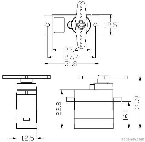 K-power 9g anolog plastic gear servo