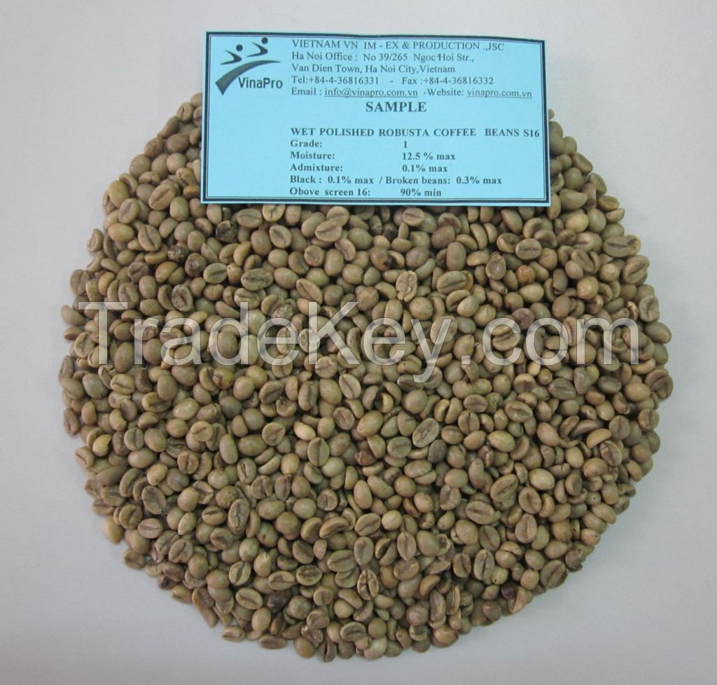 Vietnam Robusta green coffee beans