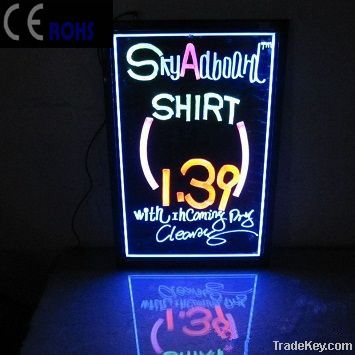 2013 new invention acrylic led menu board for advertising