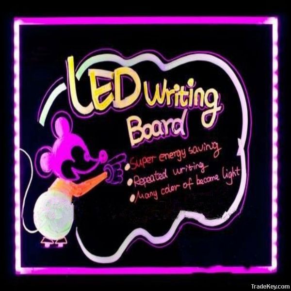 2012 hot sale acrylic full color led menu board for advertising