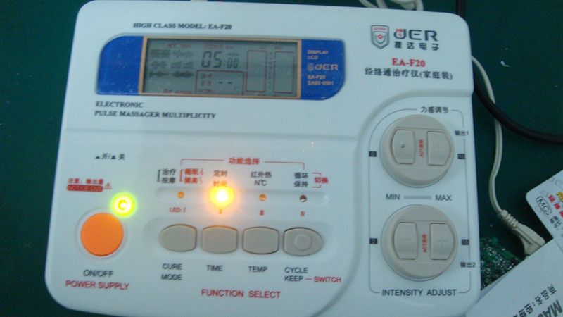 tens acupuncture digital therapy machine massager EA-F20(ISO13485,CE approved)