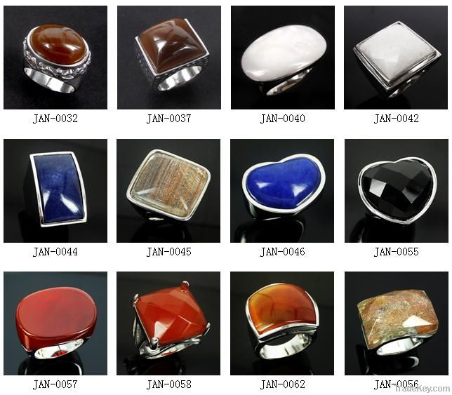 Fashion color stone ring