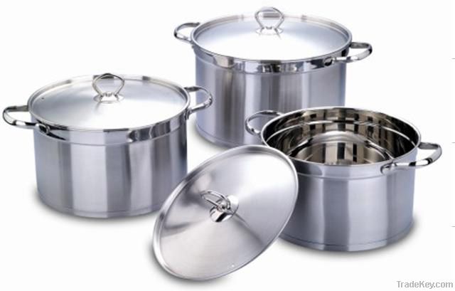 Xingzhan 6pcs Non-magnetic Stainless Steel Cookware Sets