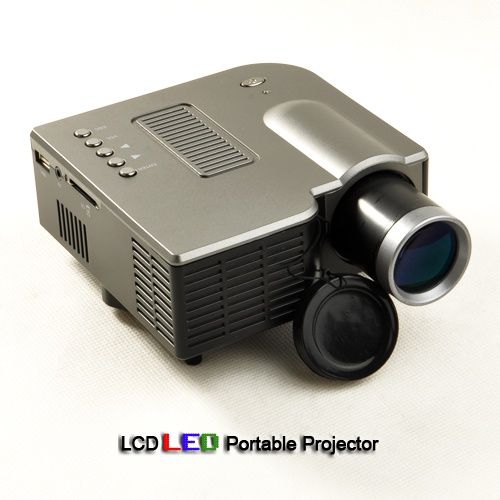 LED Portable Mini Projector with Media Player, AV-in,VGA