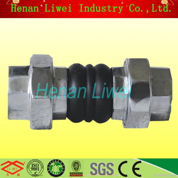 Threaded Union Connection Flexible Rubber Expansion Joint