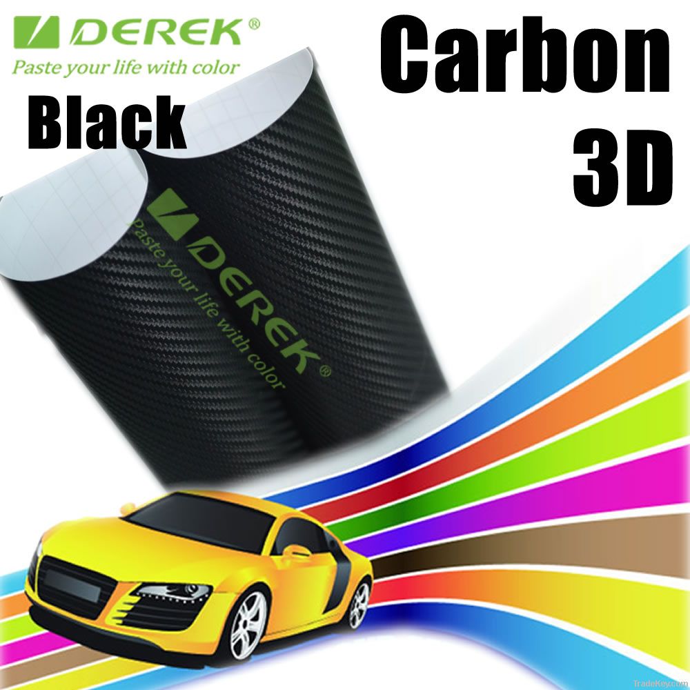 Factory outlets 3D Carbon Fiber Vinyl wrap with air drains