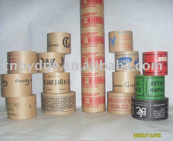 custom logo printed adhesive kraft paper tape for packing