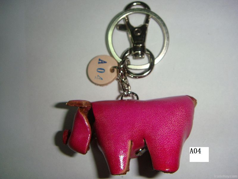 Leather key ring