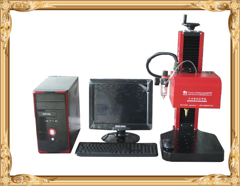 Pneumatic marking machine on the flat surface 