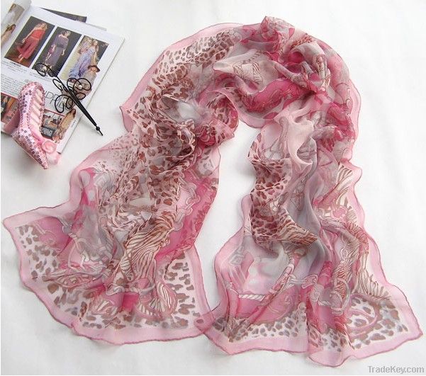 2013 NEW WOMEN&#039;S FASHION 100%SILK GEORGETTE SCARF