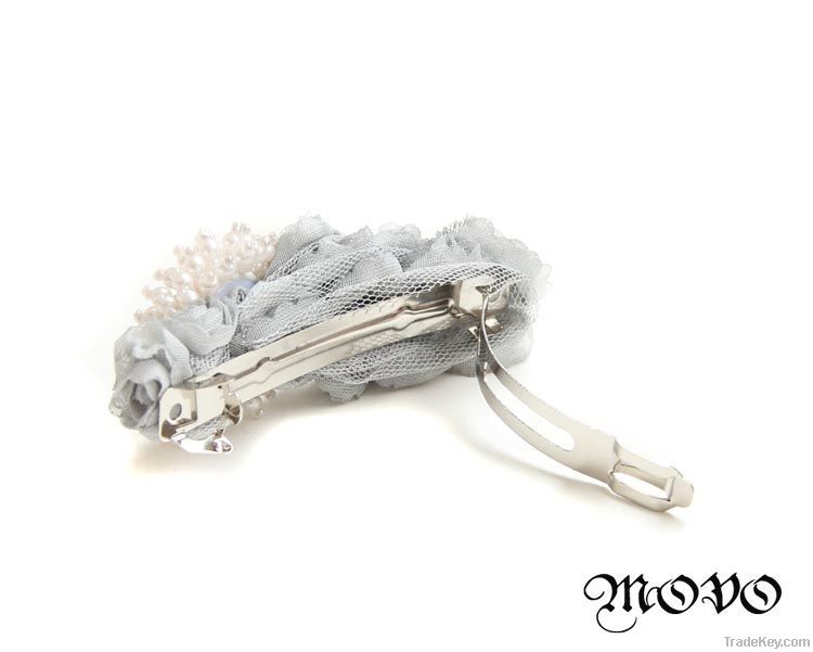 2013 Original design fashionable string of beads lace flower hairpin h