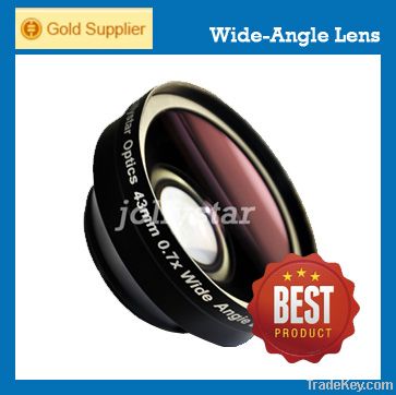 High quality 43mm 0.7x wide angle lens for camcorder