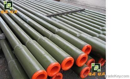 Integral heavy weight drill pipe