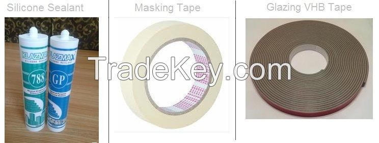 Silicone Sealant, Tapes