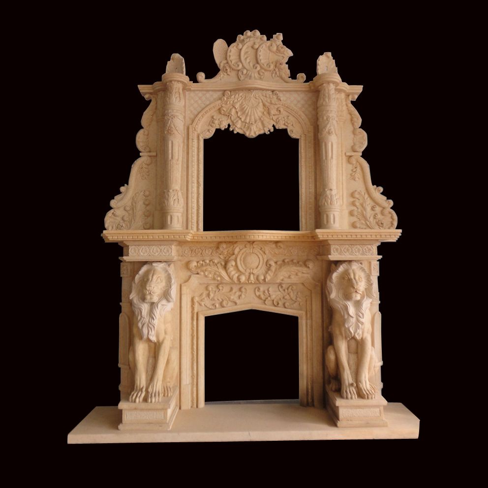 Luxury Marble Overmantel Fireplace