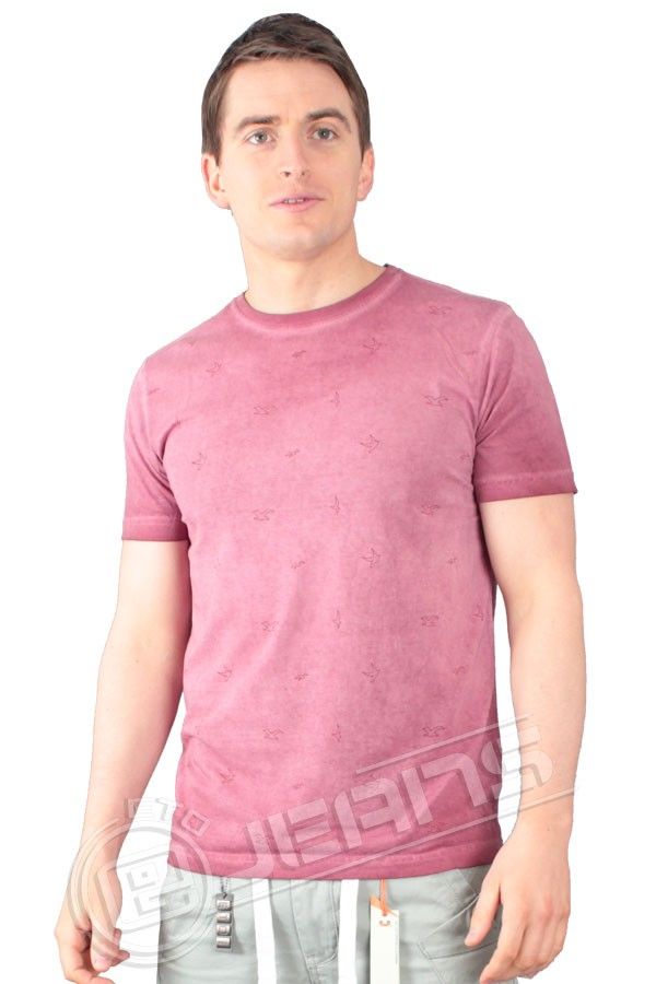 Mens Designer T-Shirt with Wash &amp; All Over Print ETS157 All Sizes