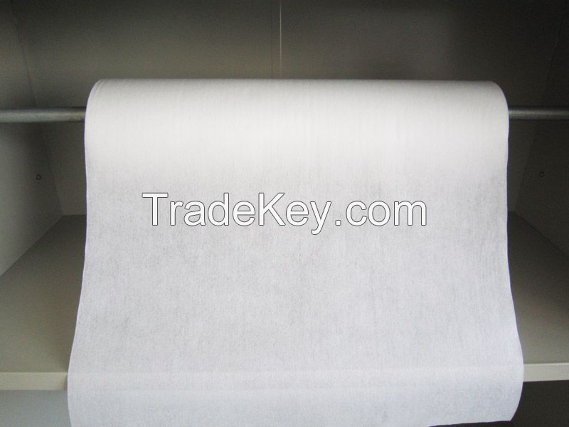 50%viscose 40gsm plain spunlace nonwoven cleaning cloth for wet wipe