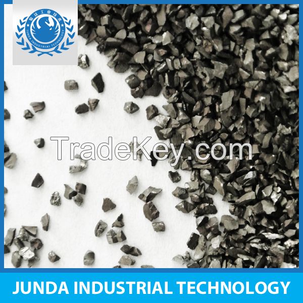 Sand blasting steel grit