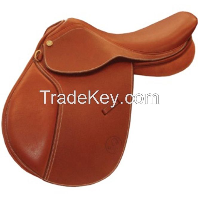 show leather close contact Horse saddle , size 12,13,14,15,16,17,18