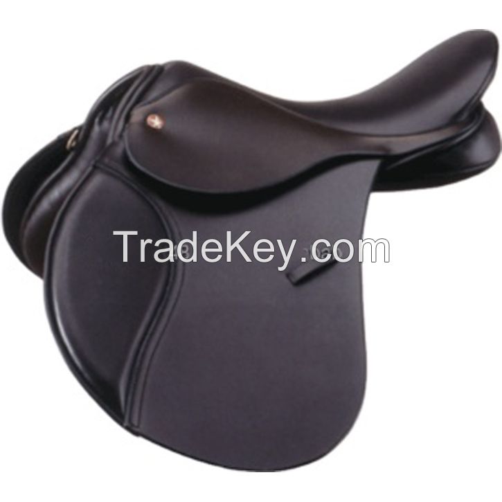 show leather jumping Horse saddle , size 12,13,14,15,16,17,18