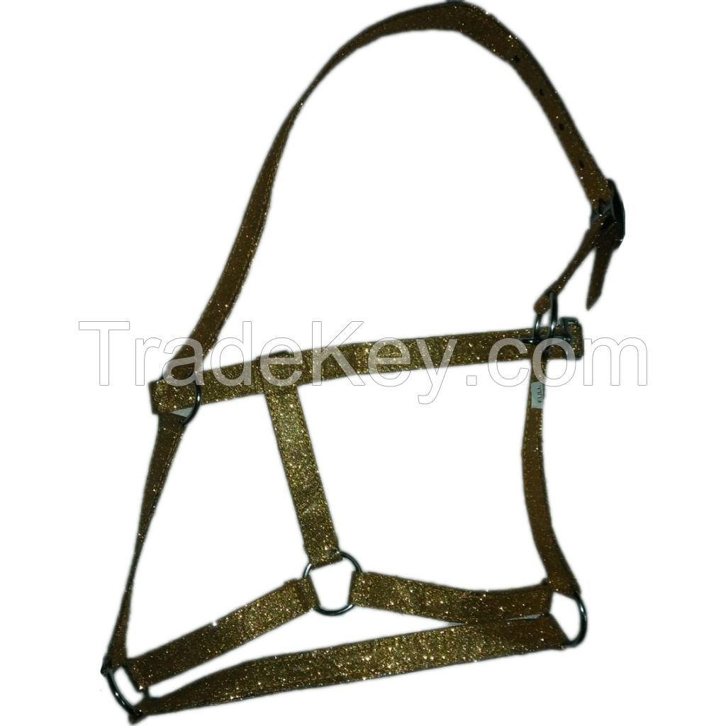 Genuine Glitter horse halter Red , size pony,cob,full