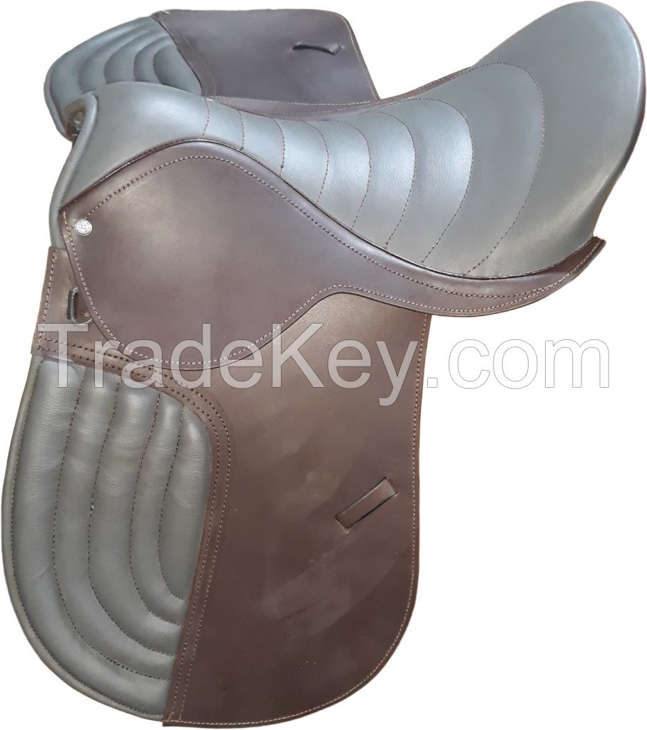 Genuine imported leather jumping horse Icelandic saddle with rust proof fitting 