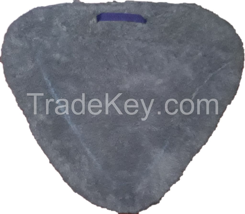 Genuine imported material bareback fur saddle pad sky blue 1 to 2 inch HD foam filling