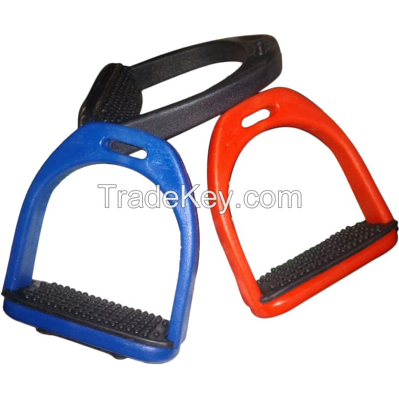 Genuine imported quality plastic stirrups black