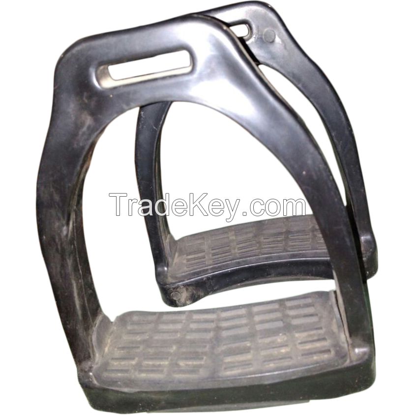 Genuine imported quality plastic stirrups black