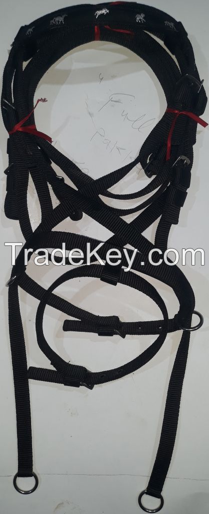 Genuine Imported PP horse bridle Black and Gray with rust proof fittings