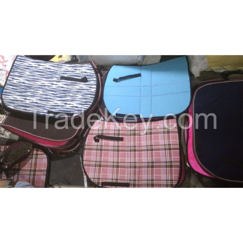 Genuine imported material dressage colorful saddle pad for horse 