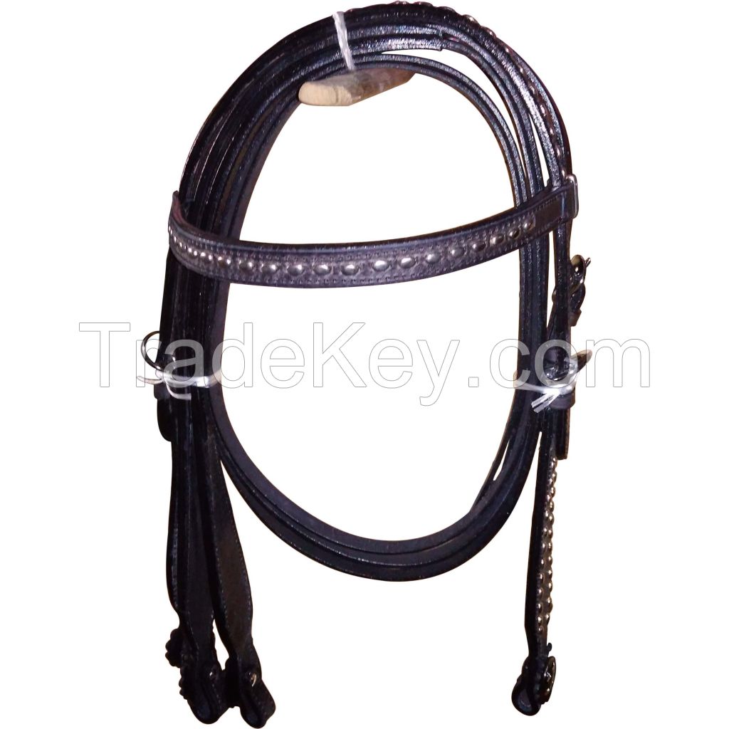 Genuine imported quality leather horse western Headstall tan