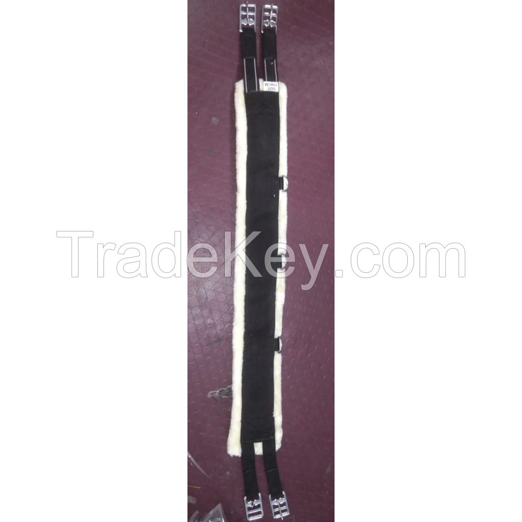 Genuine Imported PP horse Red and blue mink padding girth 42 to 56 cm long