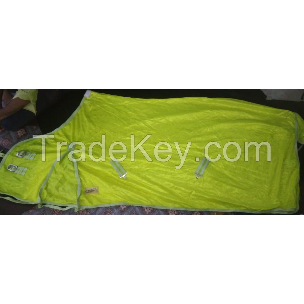 Genuine imported quality Turnout summer mesh combo horse rugs Lime with rust proof fittings 