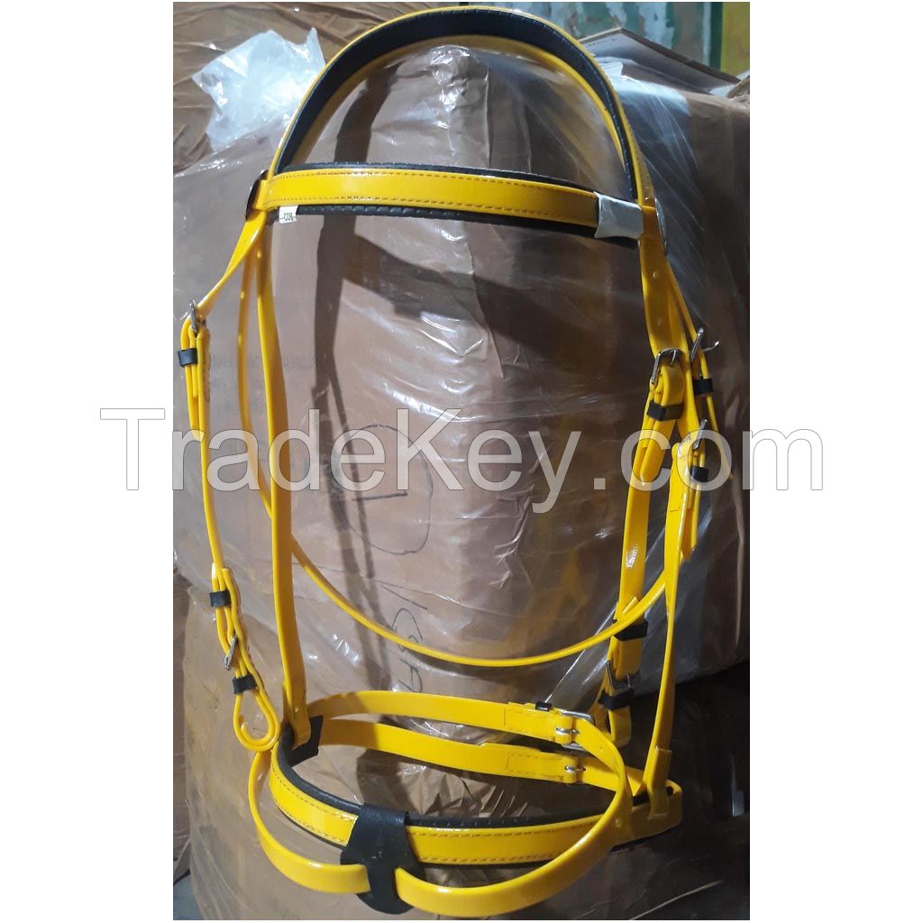 Genuine imported PVC horse Riding bridle Red with rust proof Steel fittings