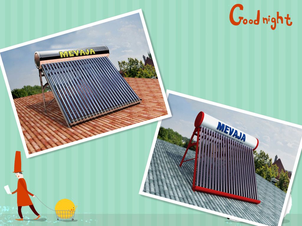 New Type Unpressurized Vacuum Tube Solar Water Heater 