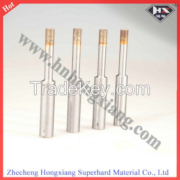 Sintered diamond drill bit for glass drilling