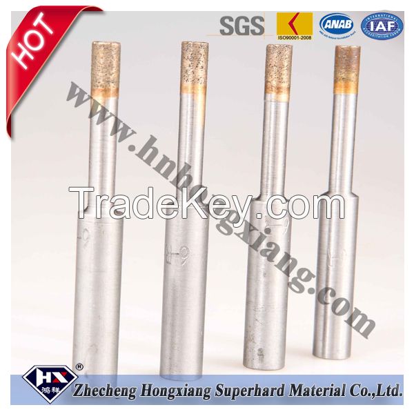 Sintered diamond drill bit for glass drilling